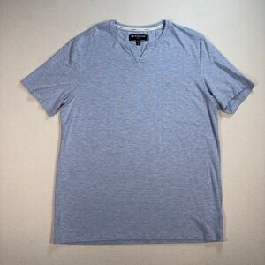 Buttercloth Infallible in Icy Bamboo Luxe Shirt Men's M Blue Regular Fit Stretch